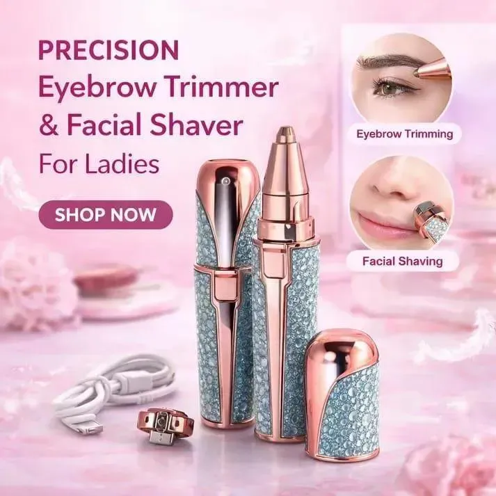 2-in-1 Rechargeable Eyebrow & body Trimmer - Image 2