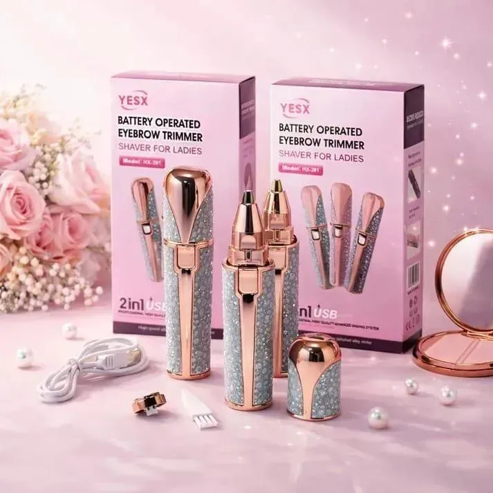 2-in-1 Rechargeable Eyebrow & body Trimmer - Image 4