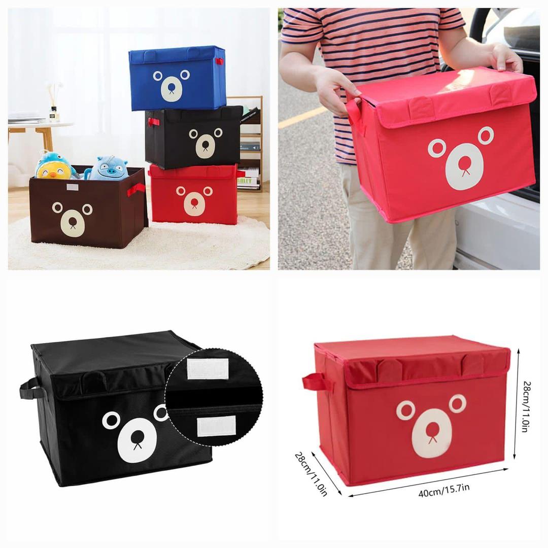 Panda Design Folding Storage Bags Blue Black Red Brown - Image 5
