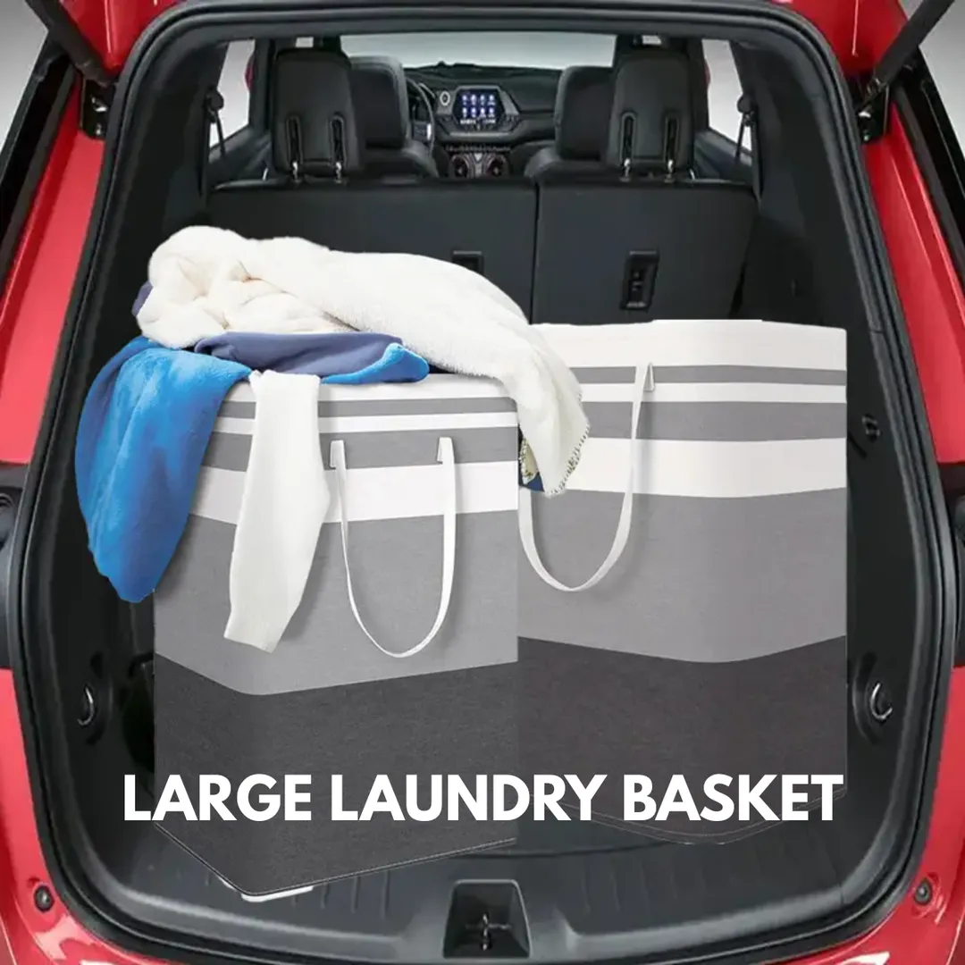 Ultra Large Cloth Laundry Basket 72L Capacity Multicolor - Image 3