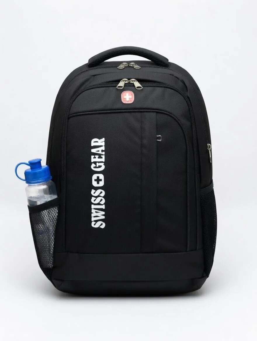 Multi-Compartment College Office Backpack Blue Red Black - Image 4