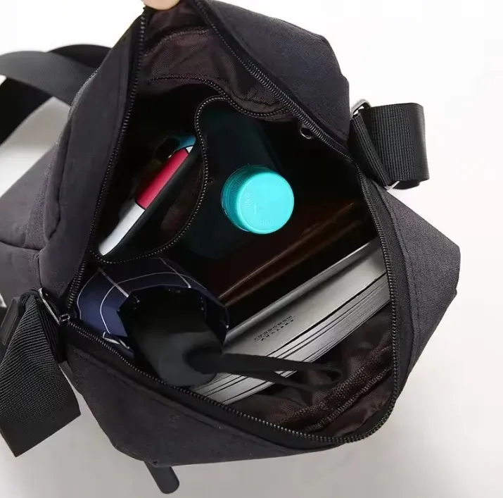 Black Crossbody Bag for Students & Professionals - Image 2