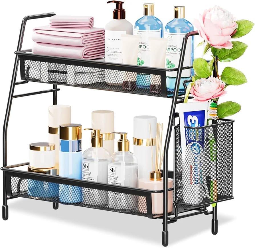 Black Stainless Steel Kitchen Storage Organizer 1 Pc - Image 8