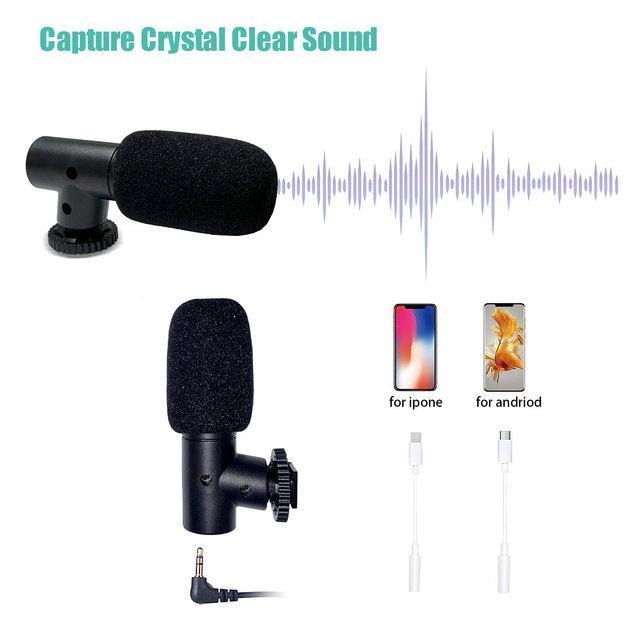 Portable Tripod Stand with Mic & Light Black - Image 7